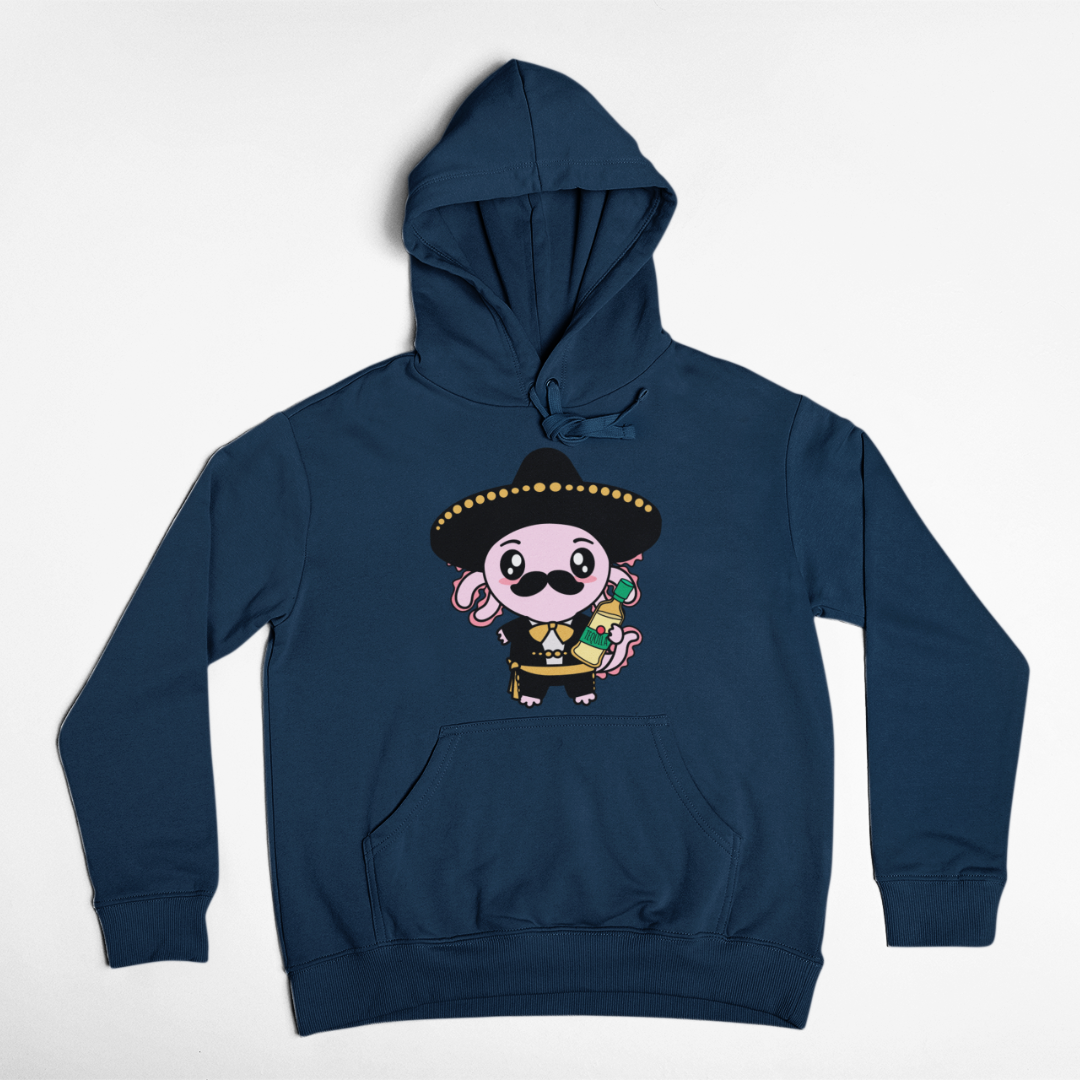 Hoodie Axolotzin Mariachi Ajolote Unisex