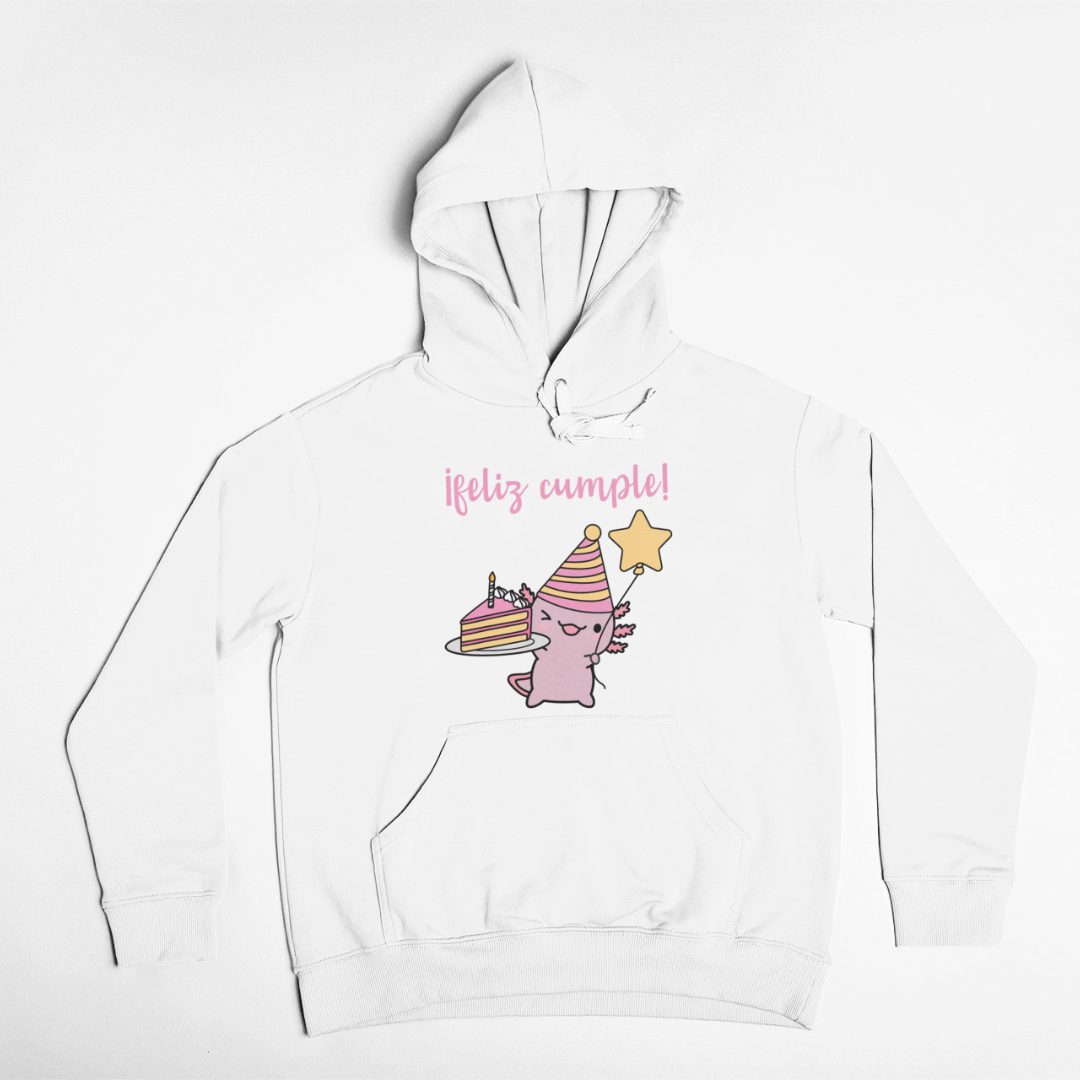 Hoodie Ajolote Feliz Cumple Xo The Monster