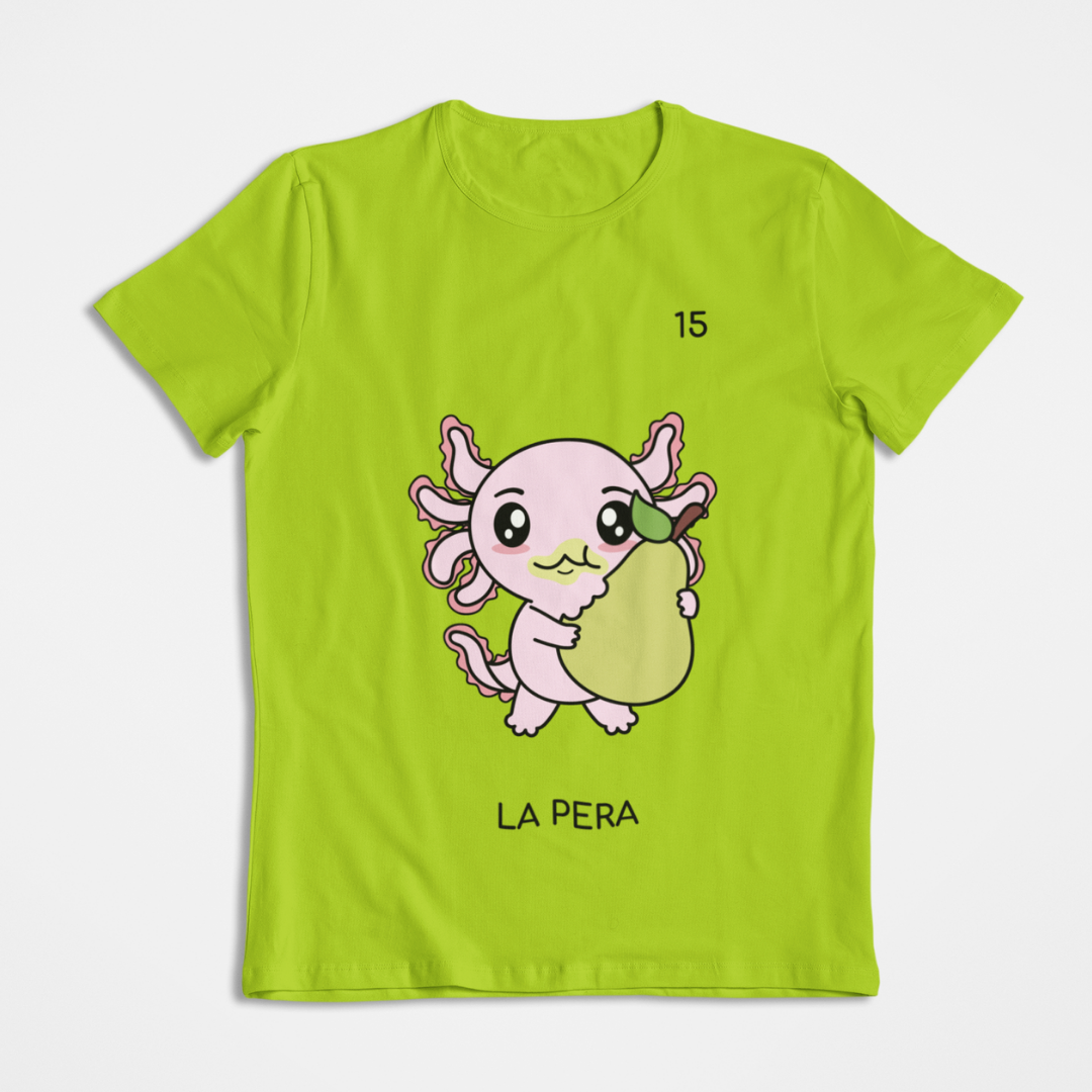 Playera Axoloteria La Pera Ajolote