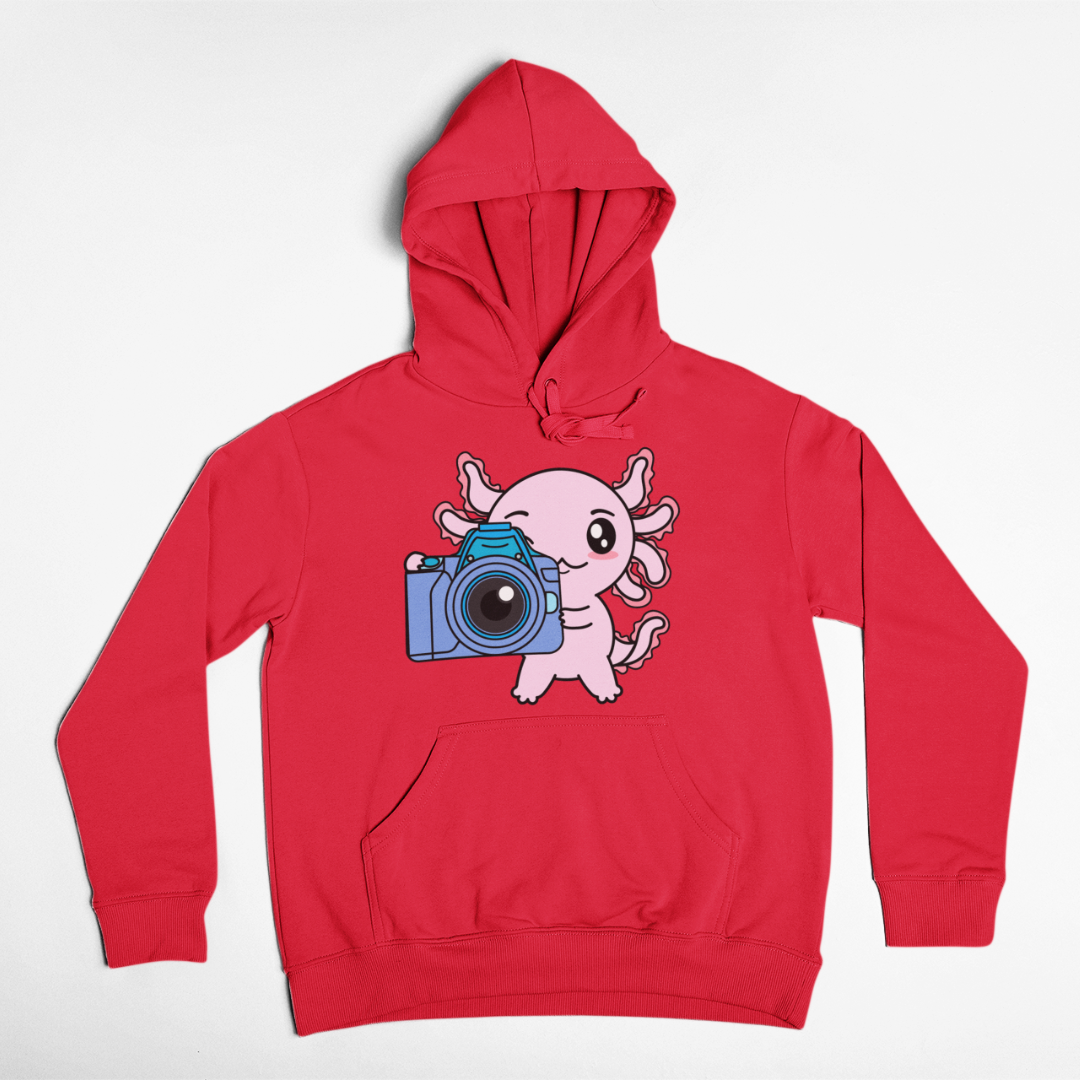Hoodie Axolotzin Fotografo Ajolote Unisex