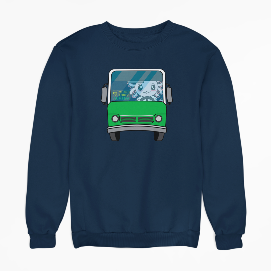 Sudadera Axolotzin Microbusero Ajolote Unisex