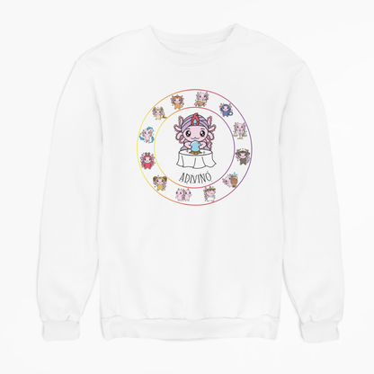 Sudadera Horóscopos Adivino Axolotzin Ajolote Unisex