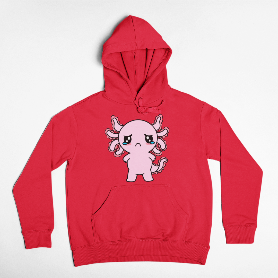 Hoodie Axolotzin Triste Ajolote Unisex