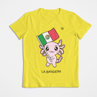 Playera Axoloteria La Bandera Ajolote