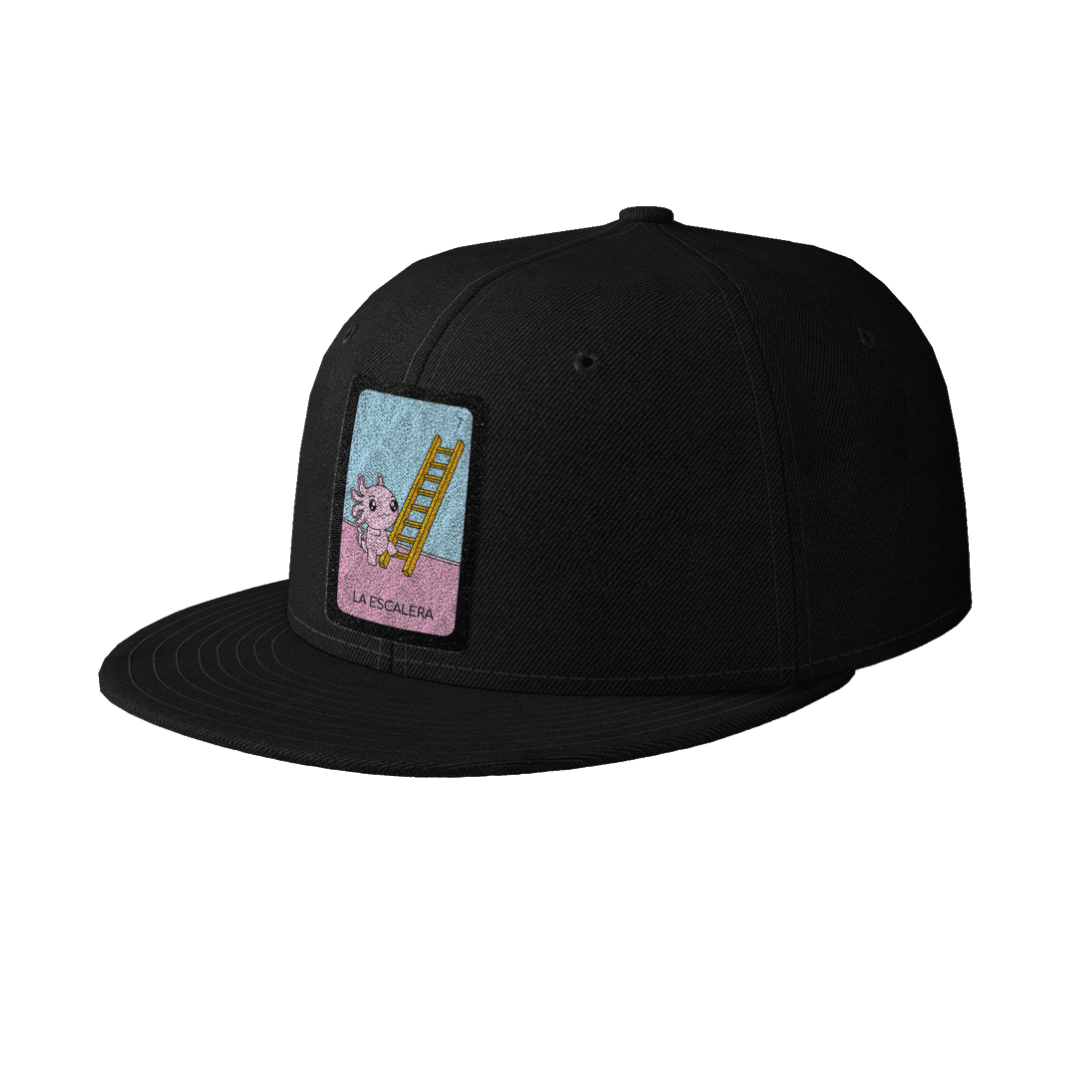 Gorra Unisex Plana Axoloteria La Escalera Ajolote