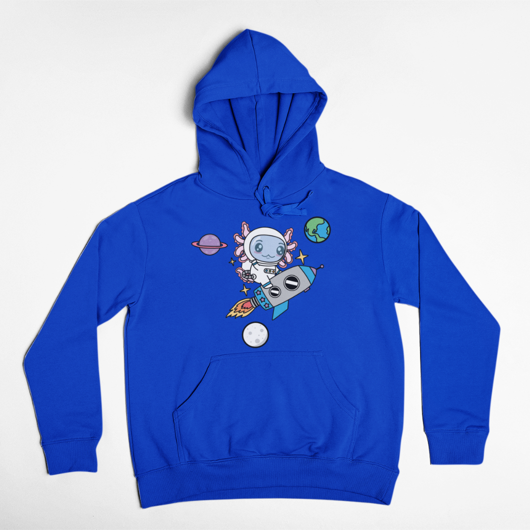 Hoodie Axolotzin Cohete Ajolote Unisex