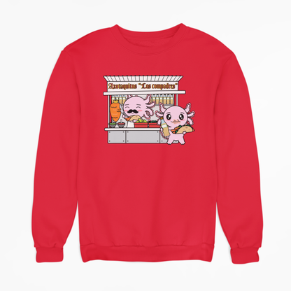 Sudadera Axolotzin Puesto De Tacos Ajolote Unisex