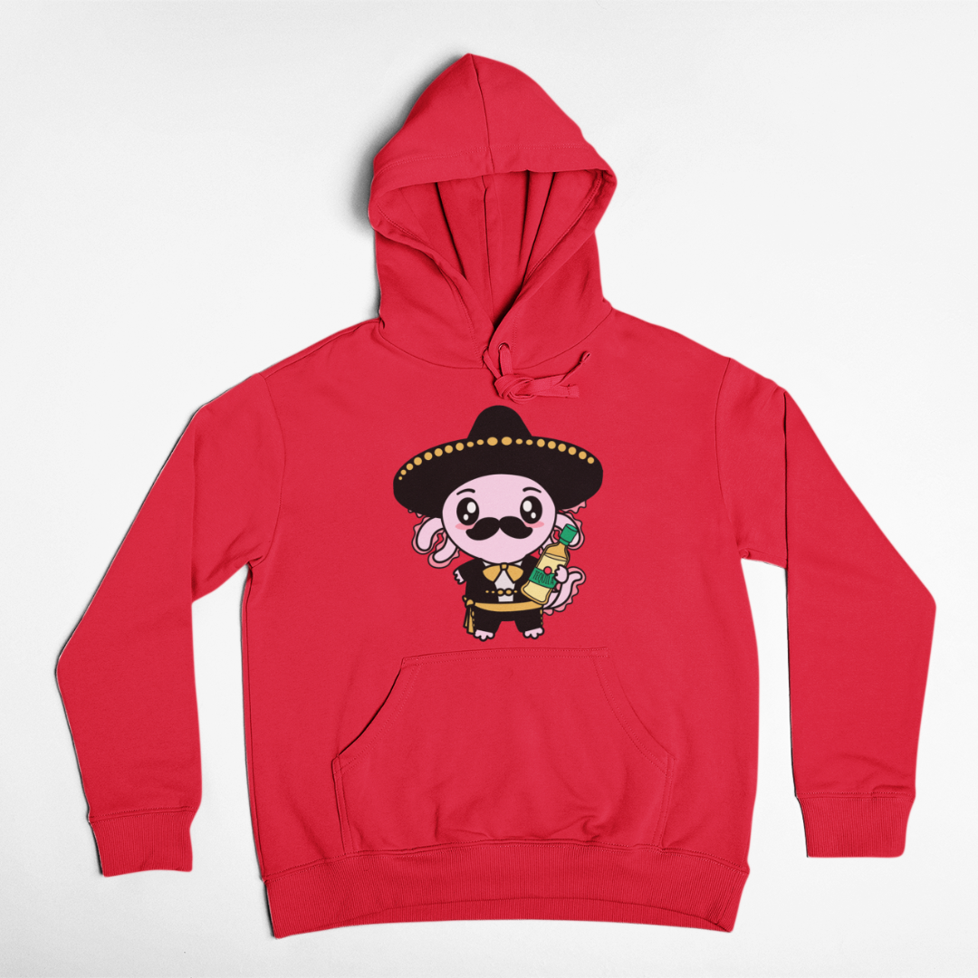 Hoodie Axolotzin Mariachi Ajolote Unisex