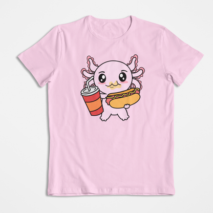 Playera Axolotzin Comiendo Jocho Ajolote