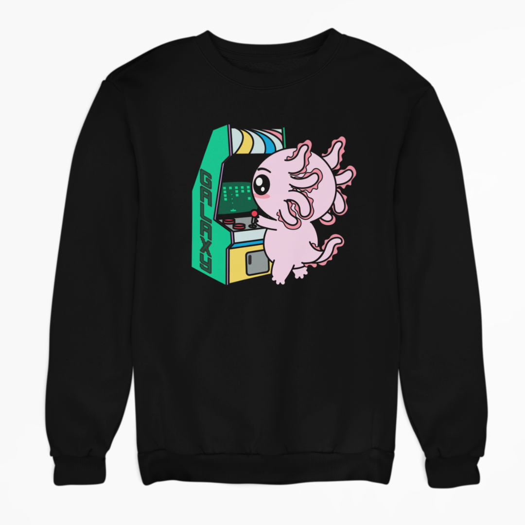 Sudadera Axolotzin Arcade Ajolote Unisex