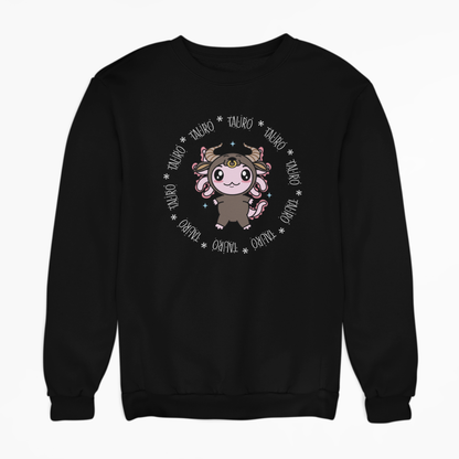 Sudadera Axolotzin Horóscopos Aro Tauro Ajolote Unisex