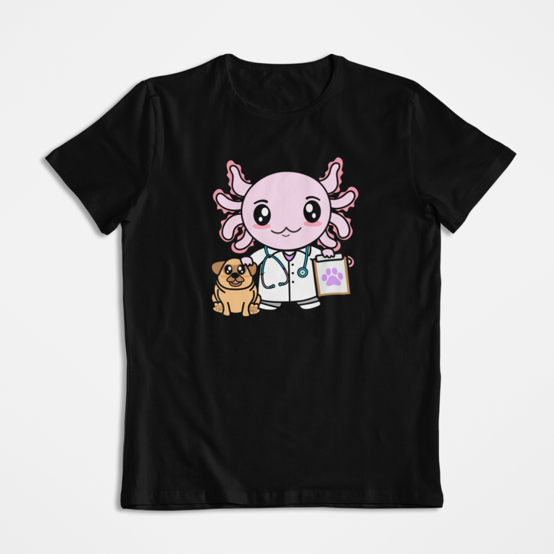 Playera Axolotzin Veterinario Ajolote