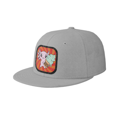 Gorra Unisex Plana Axolotzin Helado
