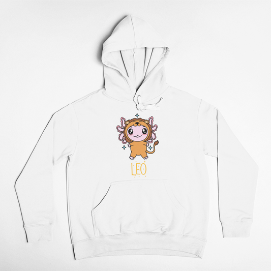 Hoodie Axolotzin Horóscopos Nombre Leo Ajolote Unisex