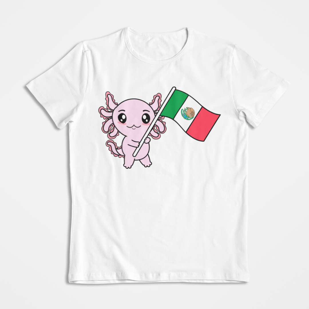 Playera Axolotzin Bandera Ajolote