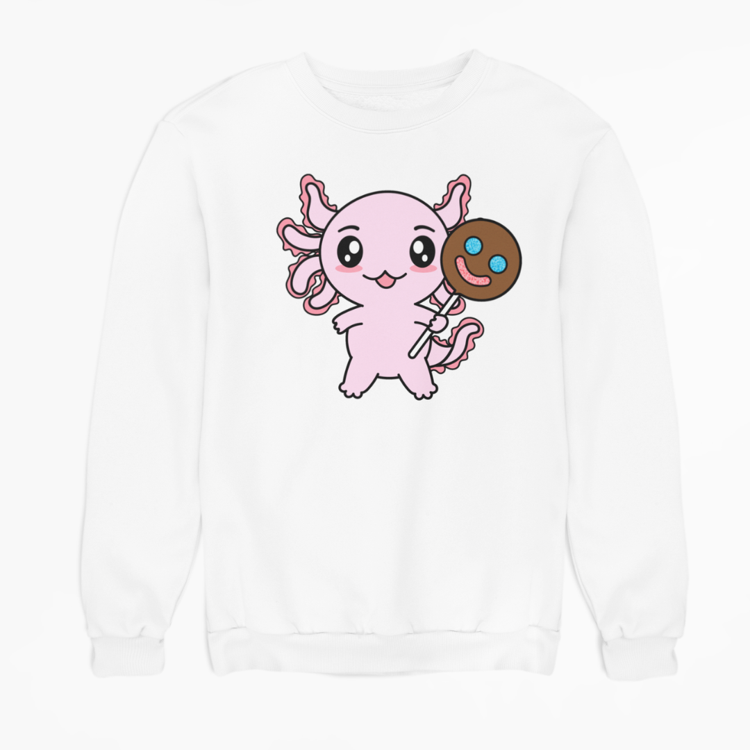 Sudadera Axolotzin Sonrisa Ajolote Unisex