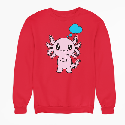 Sudadera Axolotzin Pensando Ajolote Unisex