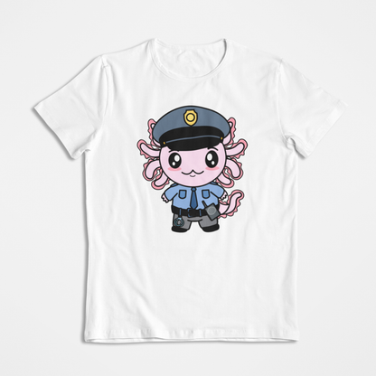 Playera Axolotzin Policía Ajolote