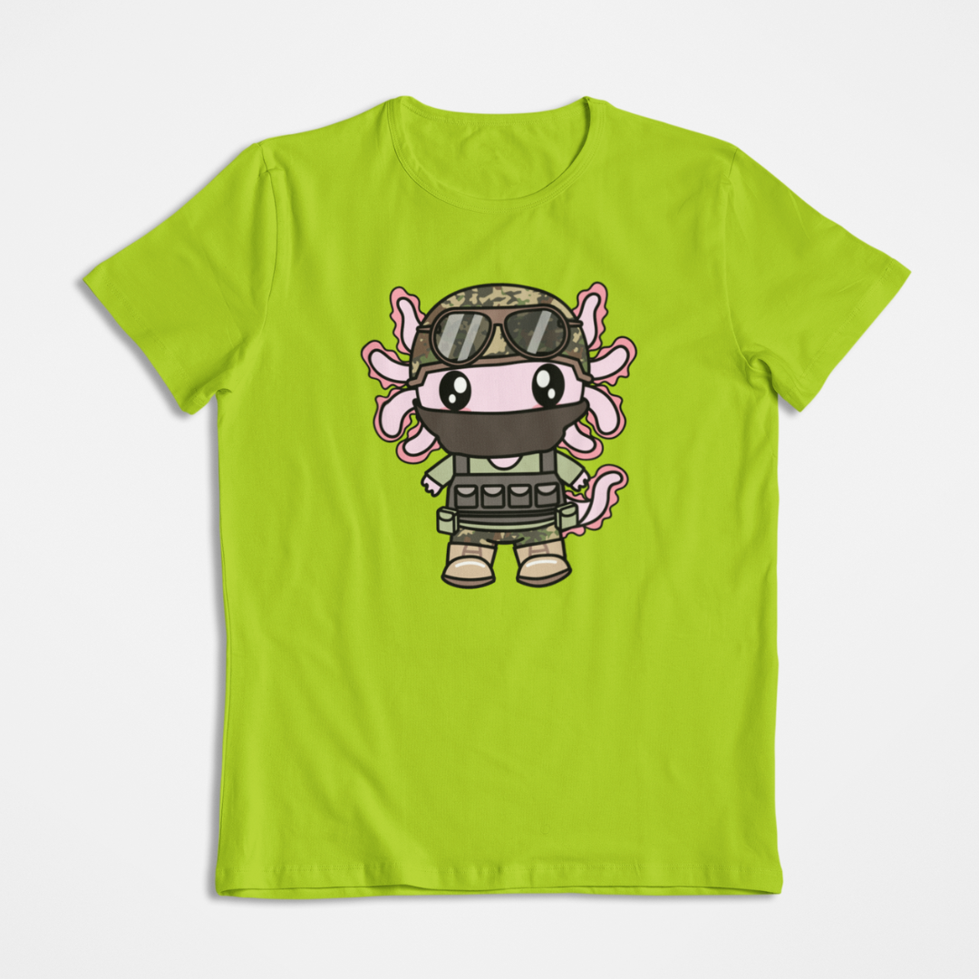 Playera Axolotzin Militar Ajolote