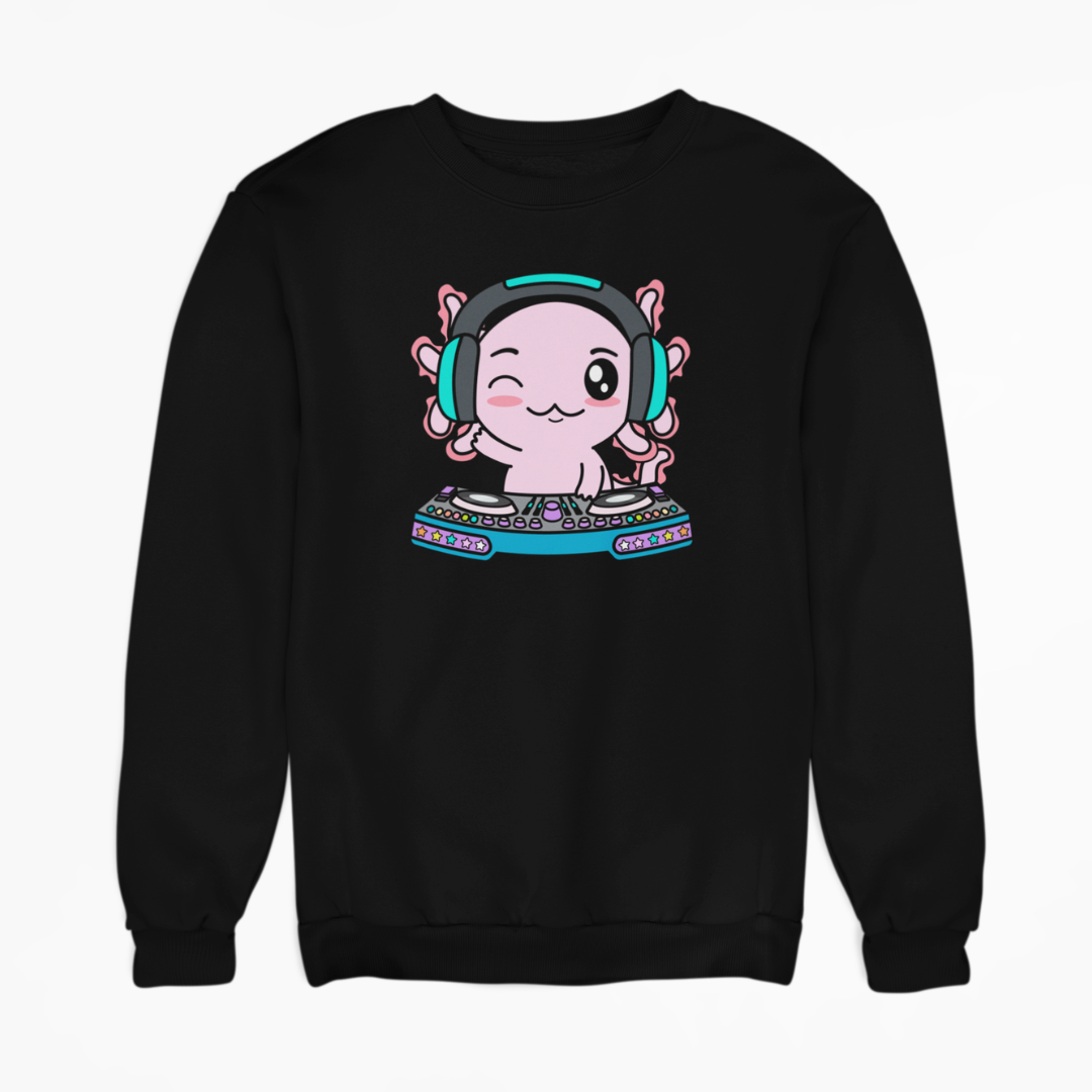 Sudadera Axolotzin Dj Ajolote Unisex