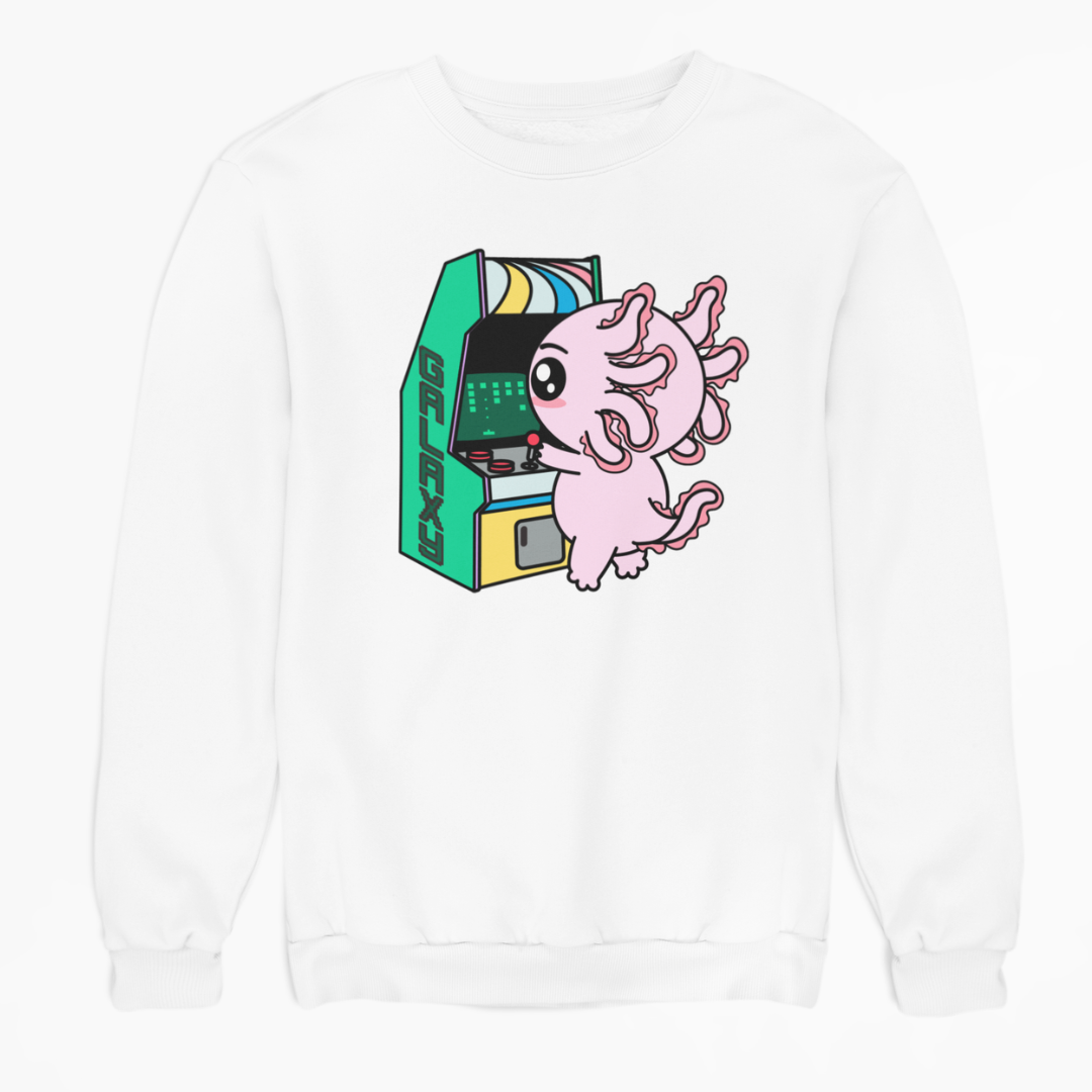 Sudadera Axolotzin Arcade Ajolote Unisex