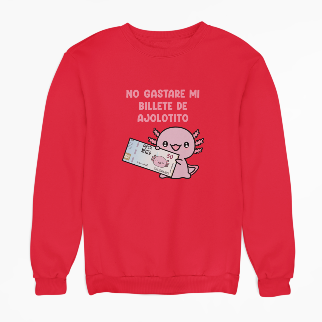 Sudadera Ajolote Billete Xo The Monster Unisex