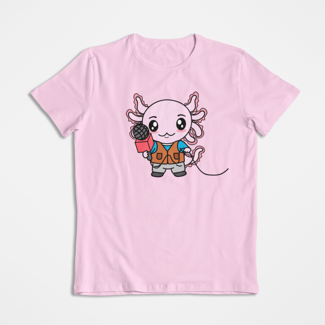 Playera Axolotzin Reportero Ajolote