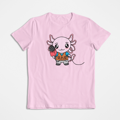 Playera Axolotzin Reportero Ajolote