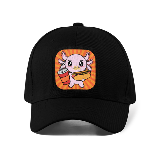 Gorra Unisex Curva Axolotzin Comiendo Jocho