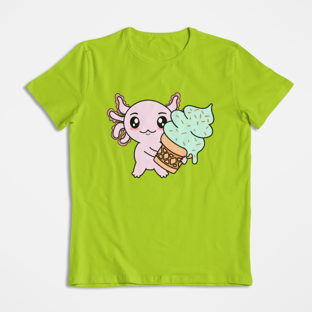 Playera Axolotzin Helado Ajolote