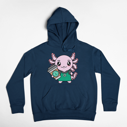 Hoodie Axolotzin Barista Ajolote Unisex