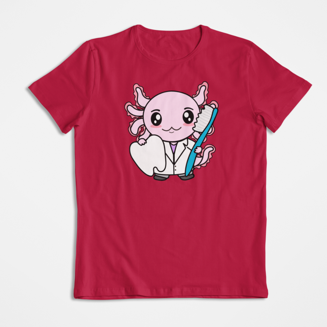 Playera Axolotzin Dentista Ajolote