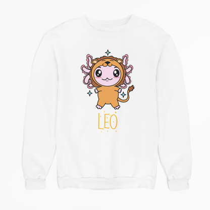 Sudadera Axolotzin Horóscopos Nombre Leo Ajolote Unisex