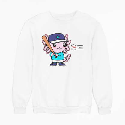 Sudadera Axolotzin Beisbolista Ajolote Unisex