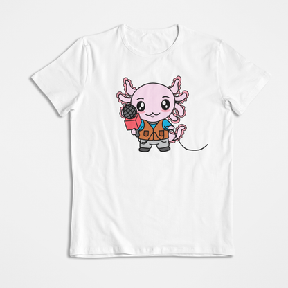 Playera Axolotzin Reportero Ajolote