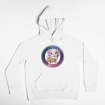 Hoodie Axolotzin Horóscopos Galaxy Sagitario Ajolote Unisex