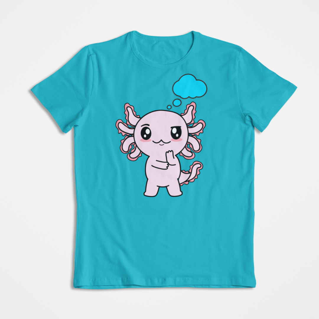 Playera Axolotzin Pensando Ajolote