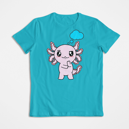 Playera Axolotzin Pensando Ajolote