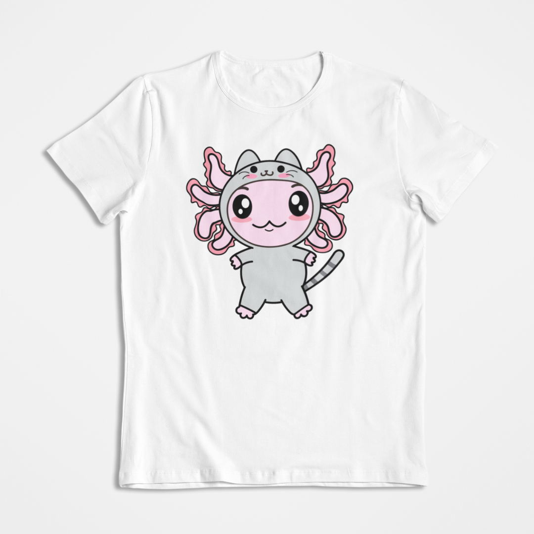 Playera Axolotzin Disfraz Gato Ajolote