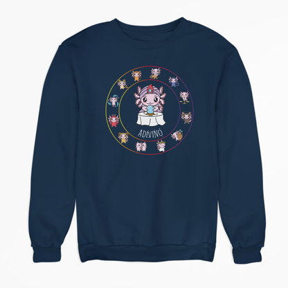 Sudadera Horóscopos Adivino Axolotzin Ajolote Unisex