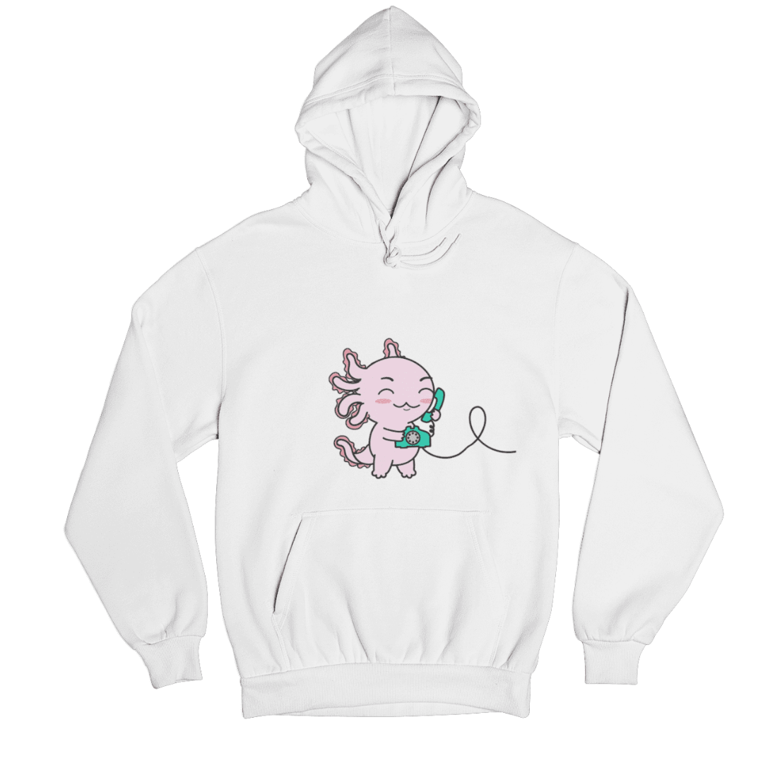 Hoodie Axolotzin Telefono Ajolote Unisex