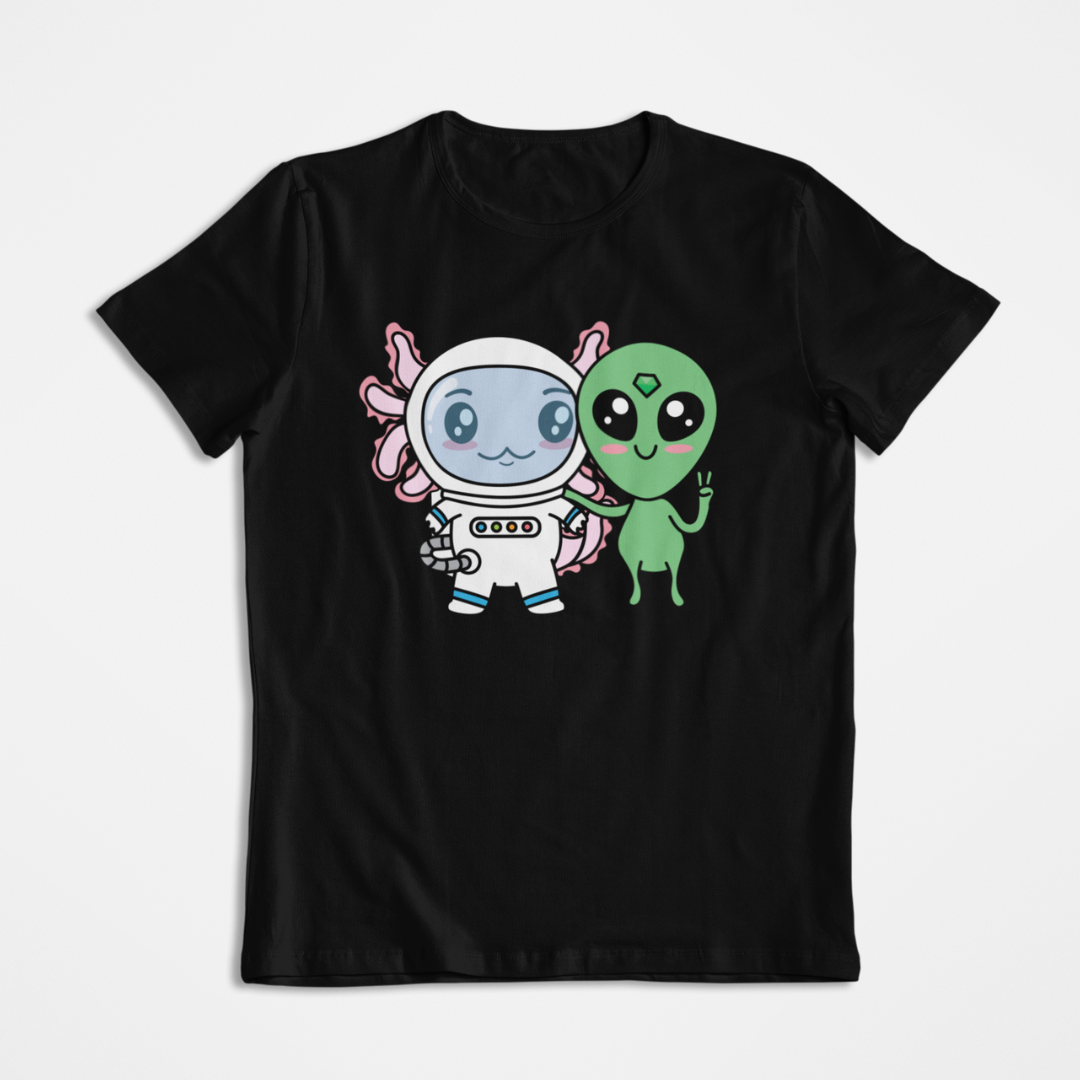 Playera Axolotzin Y Marcianito Ajolote