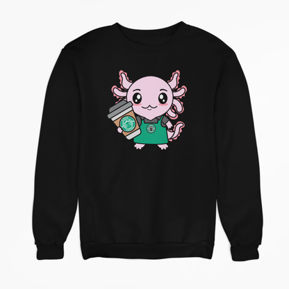 Sudadera Axolotzin Barista Ajolote Unisex