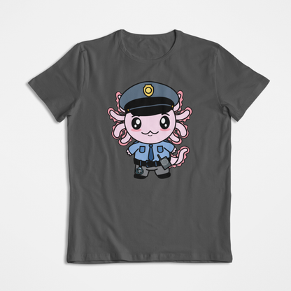 Playera Axolotzin Policía Ajolote