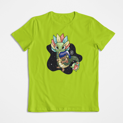 Playera Ajolotito Niña Y Quetzalcoatl Mirari Chan