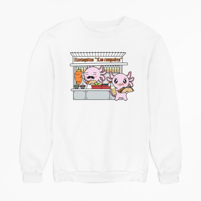 Sudadera Axolotzin Puesto De Tacos Ajolote Unisex