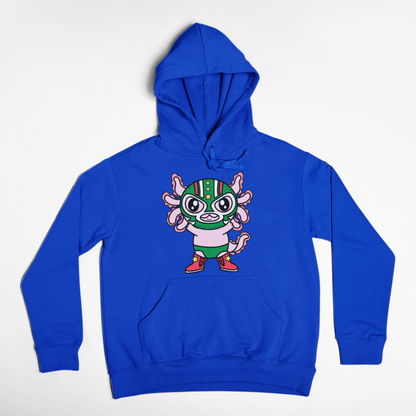 Hoodie Axolotzin Luchador Ajolote Unisex