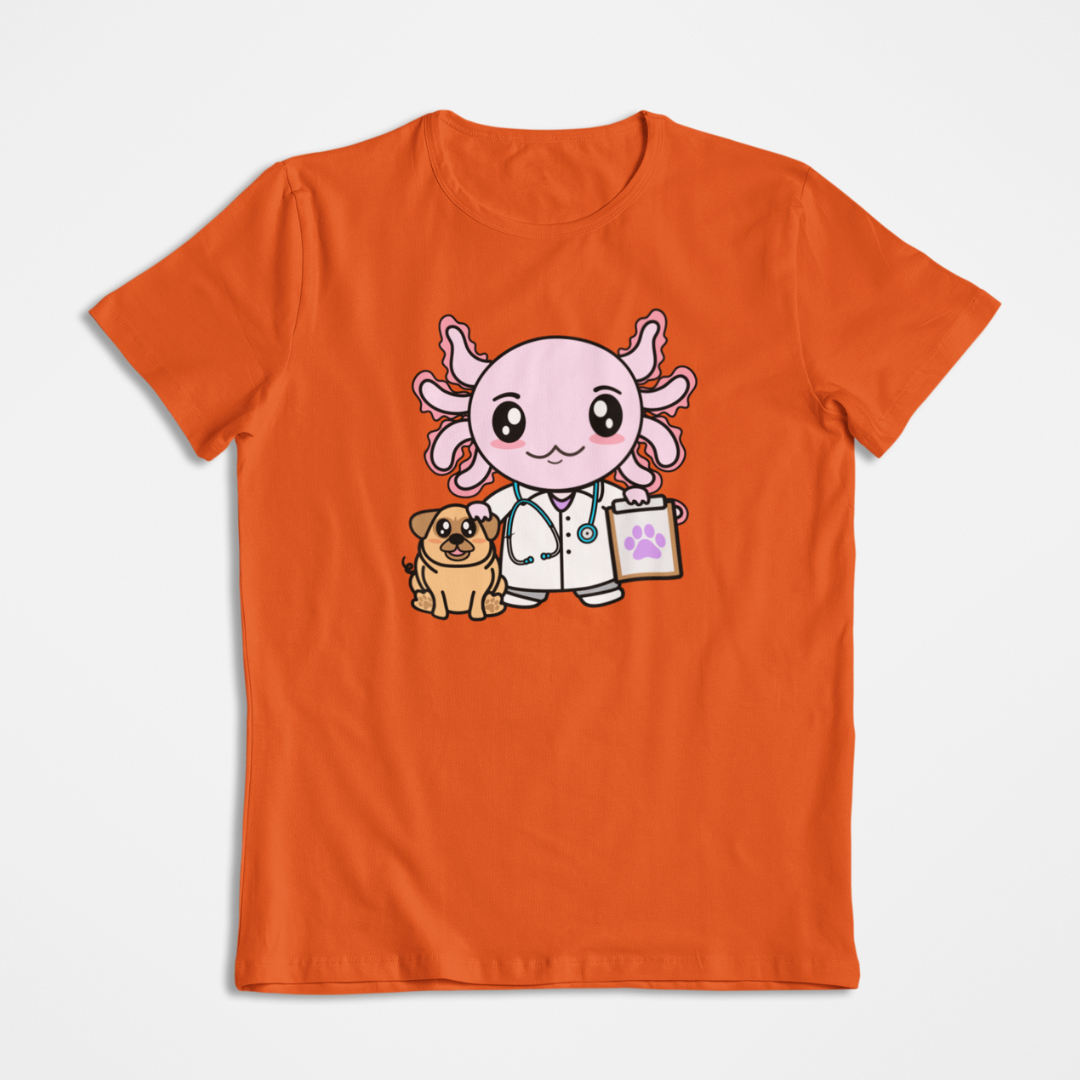 Playera Axolotzin Veterinario Ajolote