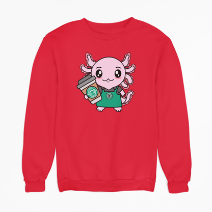Sudadera Axolotzin Barista Ajolote Unisex