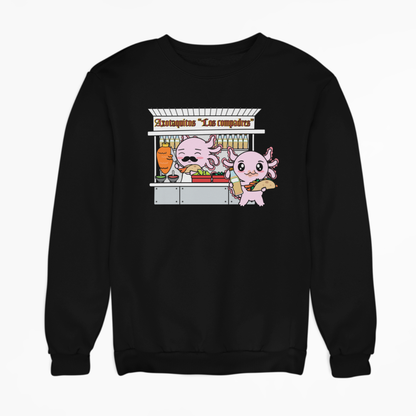Sudadera Axolotzin Puesto De Tacos Ajolote Unisex
